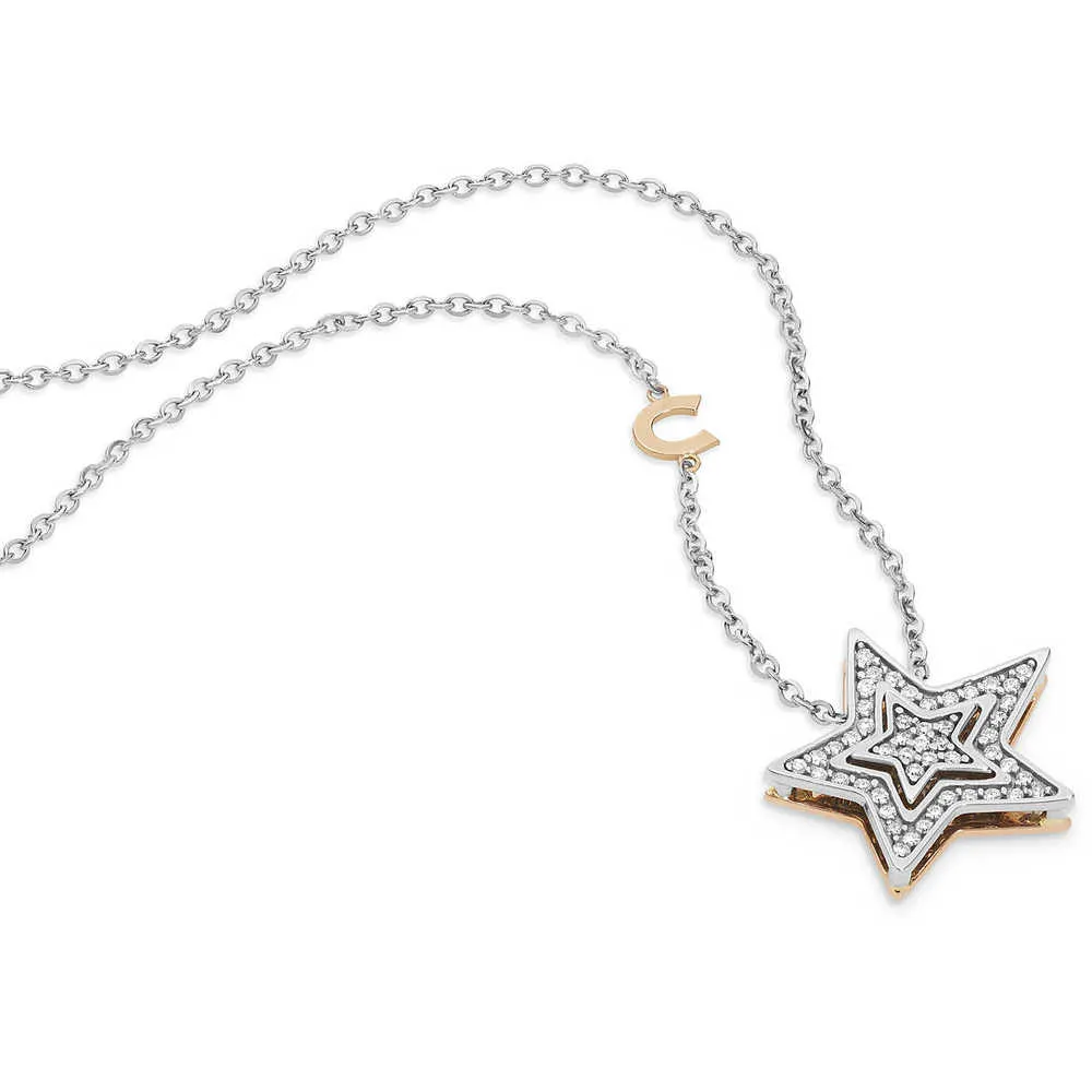 Collana Donna Comete GLB 1446 Stella con Diamanti