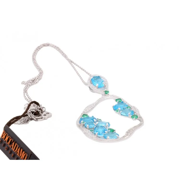 collana girogola donna Boccadamo Lidian gr602 con cristalli e zirconi