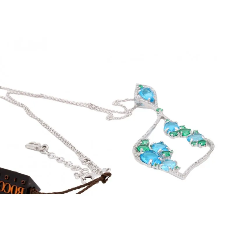 collana girogola donna Boccadamo Lidian gr603 con cristalli e zirconi