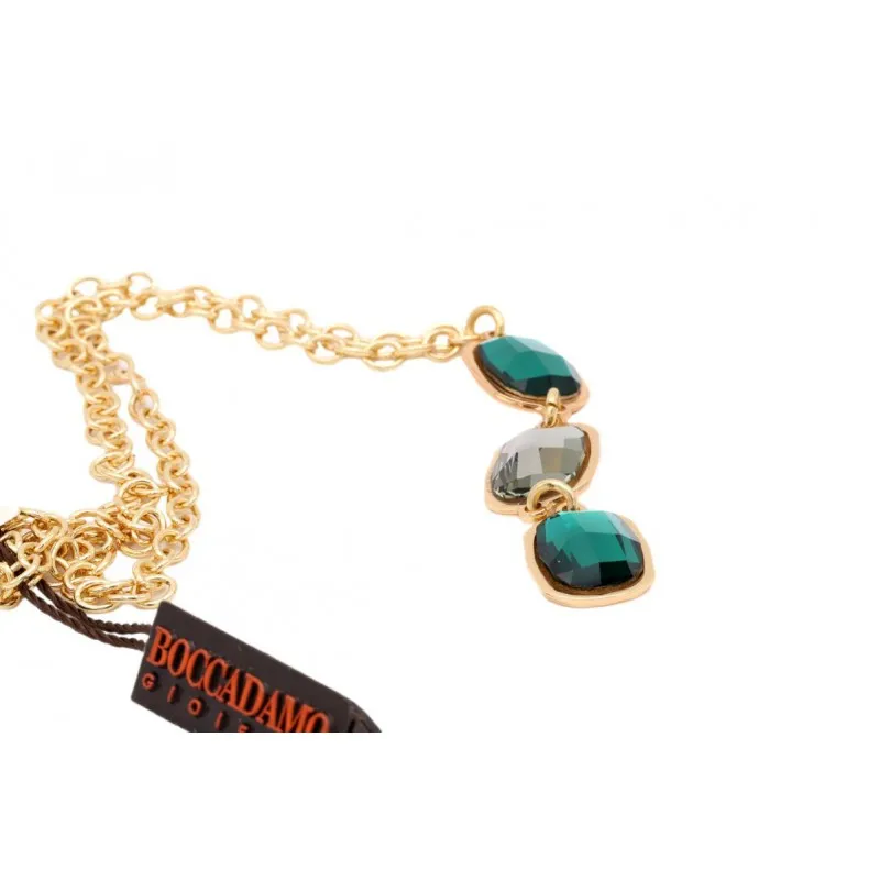 collana girogola donna Boccadamo xgr24d acciaio con cristalli Swarovski