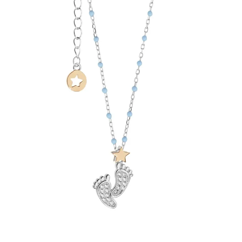 collana girogola donna Comete Stella Nascita gla222 con zirconi