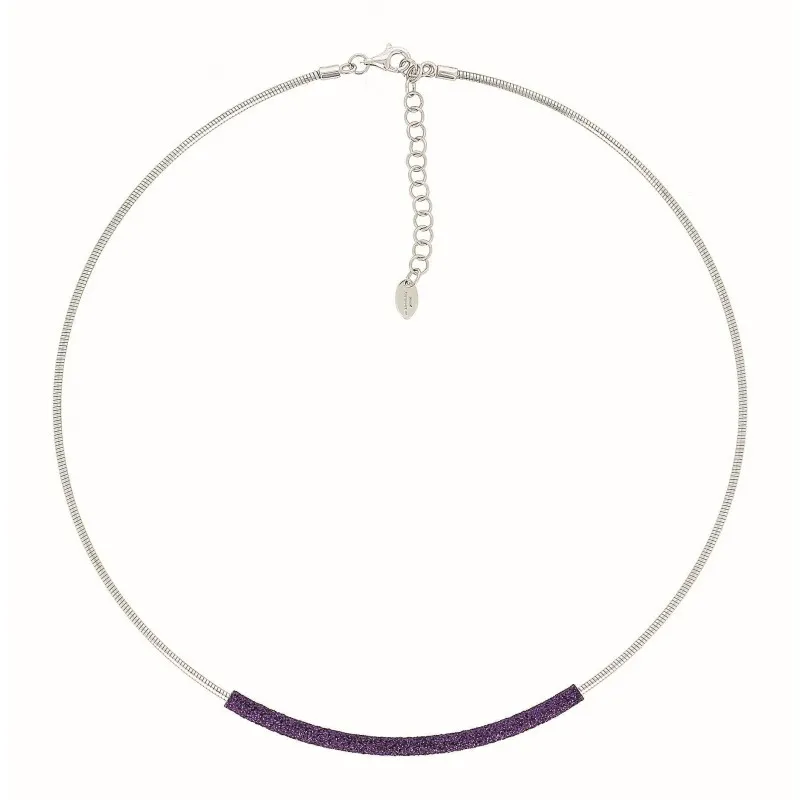 collana girogola donna pesavento Polvere di Sogni viola wpscg019 argento rodiato