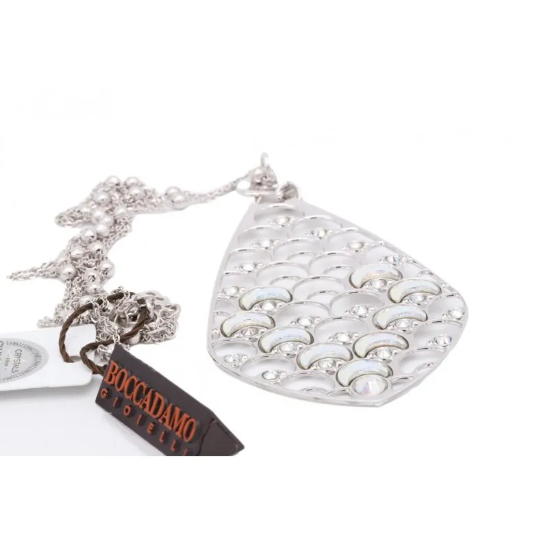 collana lunga donna Boccadamo Majestic xgr114 acciaio con cristalli Swarovski