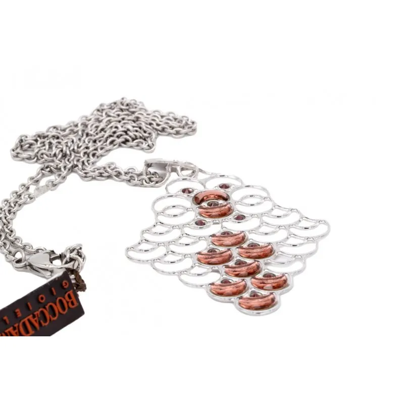 collana lunga donna Boccadamo Majestic xgr115 acciaio con cristalli