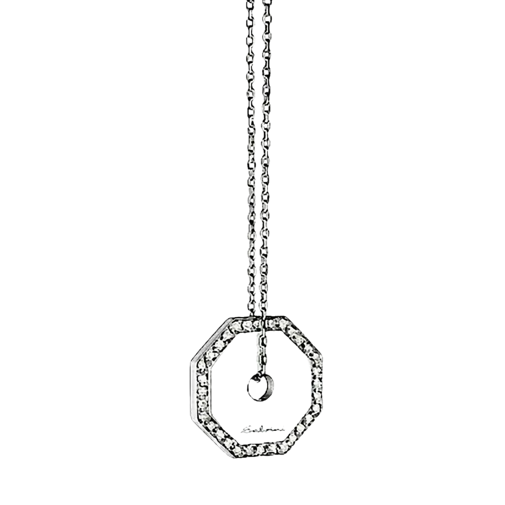 Collana Oro Bianco e Diamanti: Eleganza e Fortuna