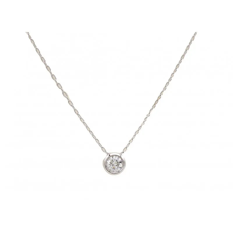 collana punto luce donna Giorgio Visconti cipollina gb39439 in oro 750 bianco con diamanti