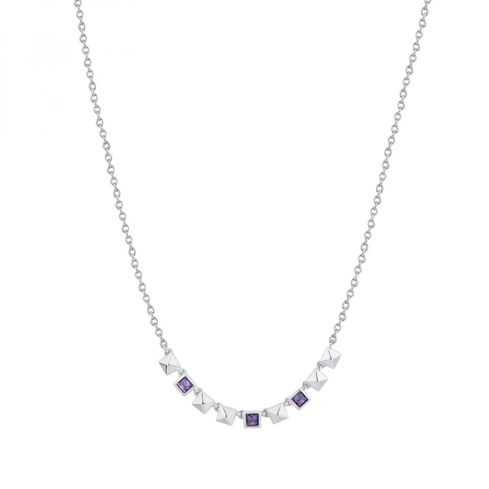Collana Rosato Cubica Tanzanite RZCU65