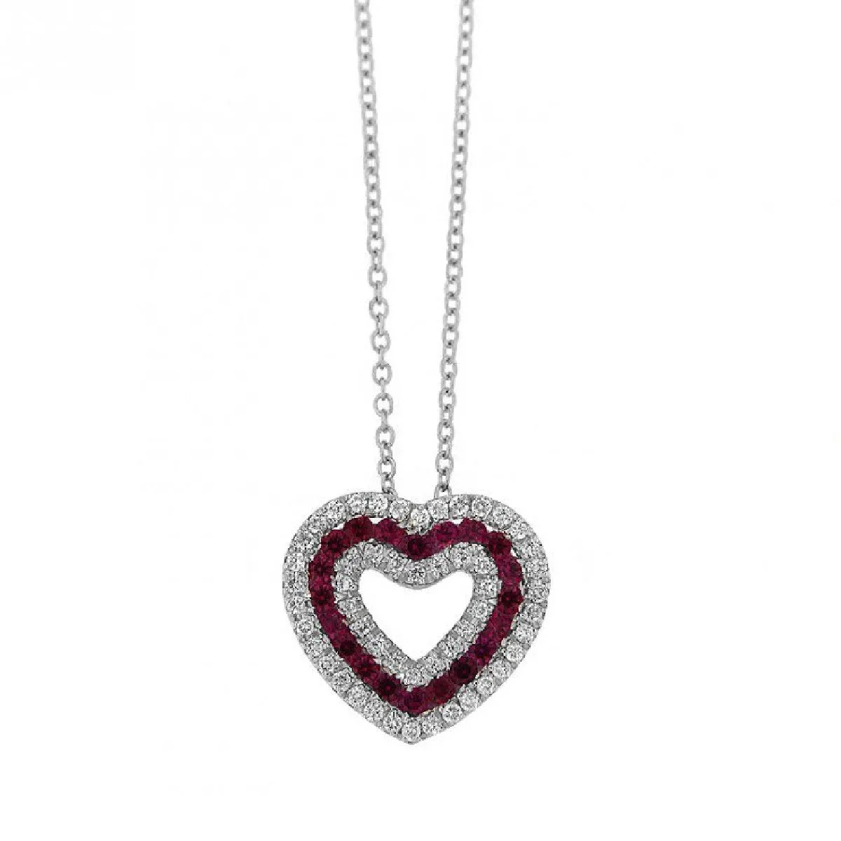Collana rubini e diamanti