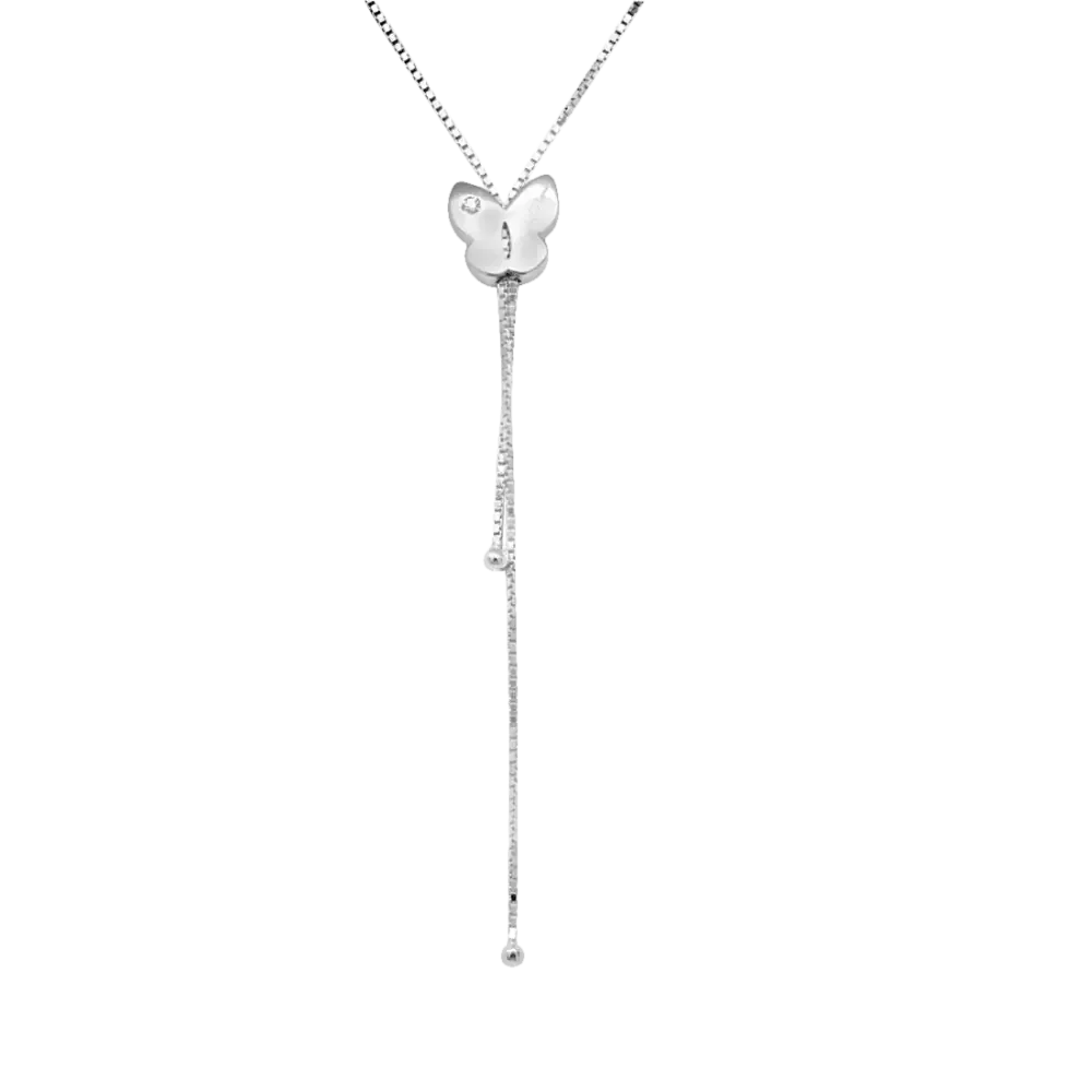 Collana Salvini Farfalla saliscendi Oro Bianco