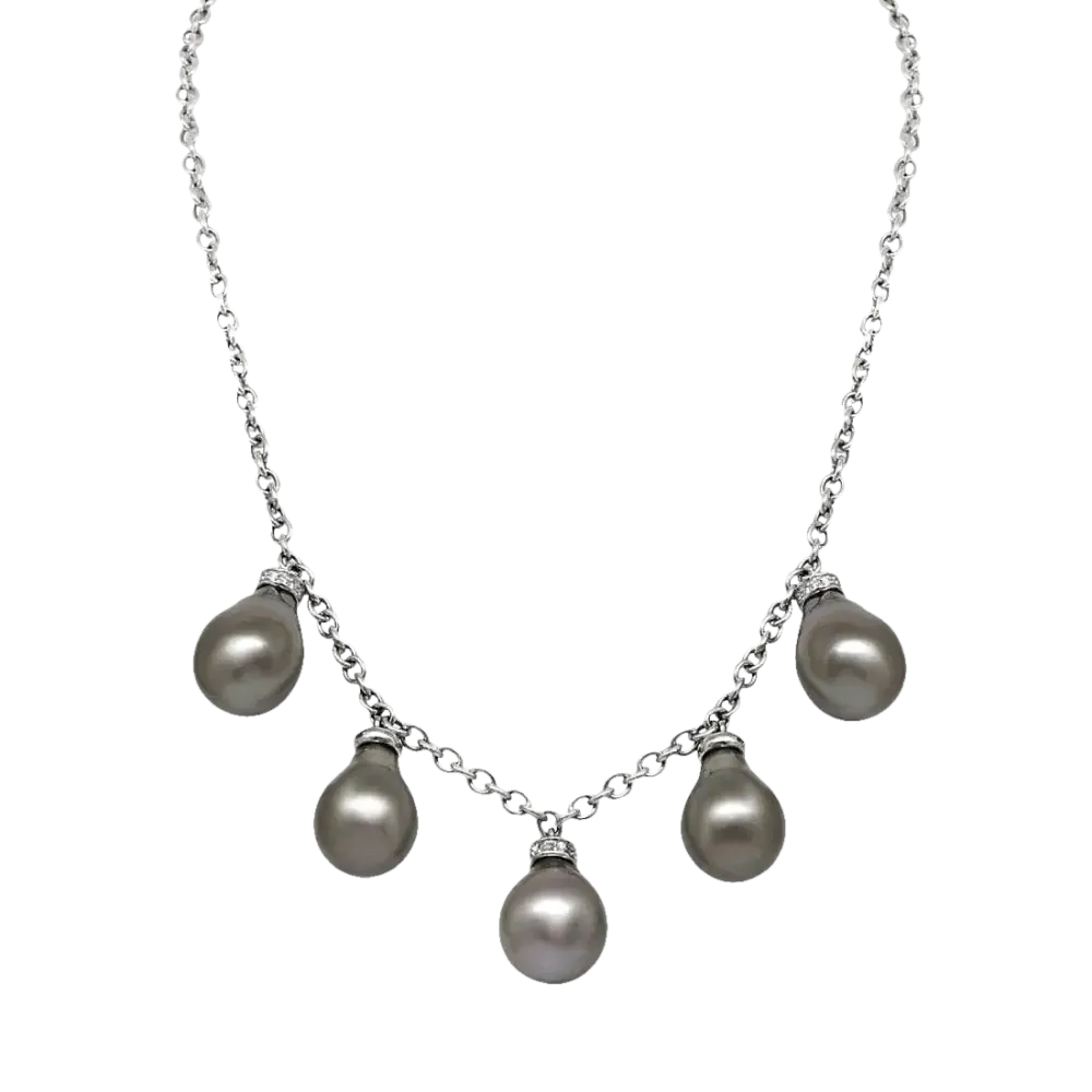 Collana Salvini Mambo Perle Tahiti e Diamanti