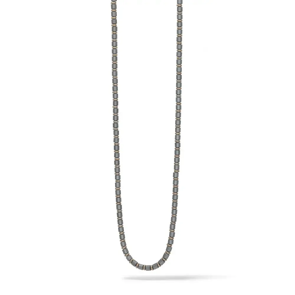 Collana Uomo Comete Mineral Acciaio ed Ematite