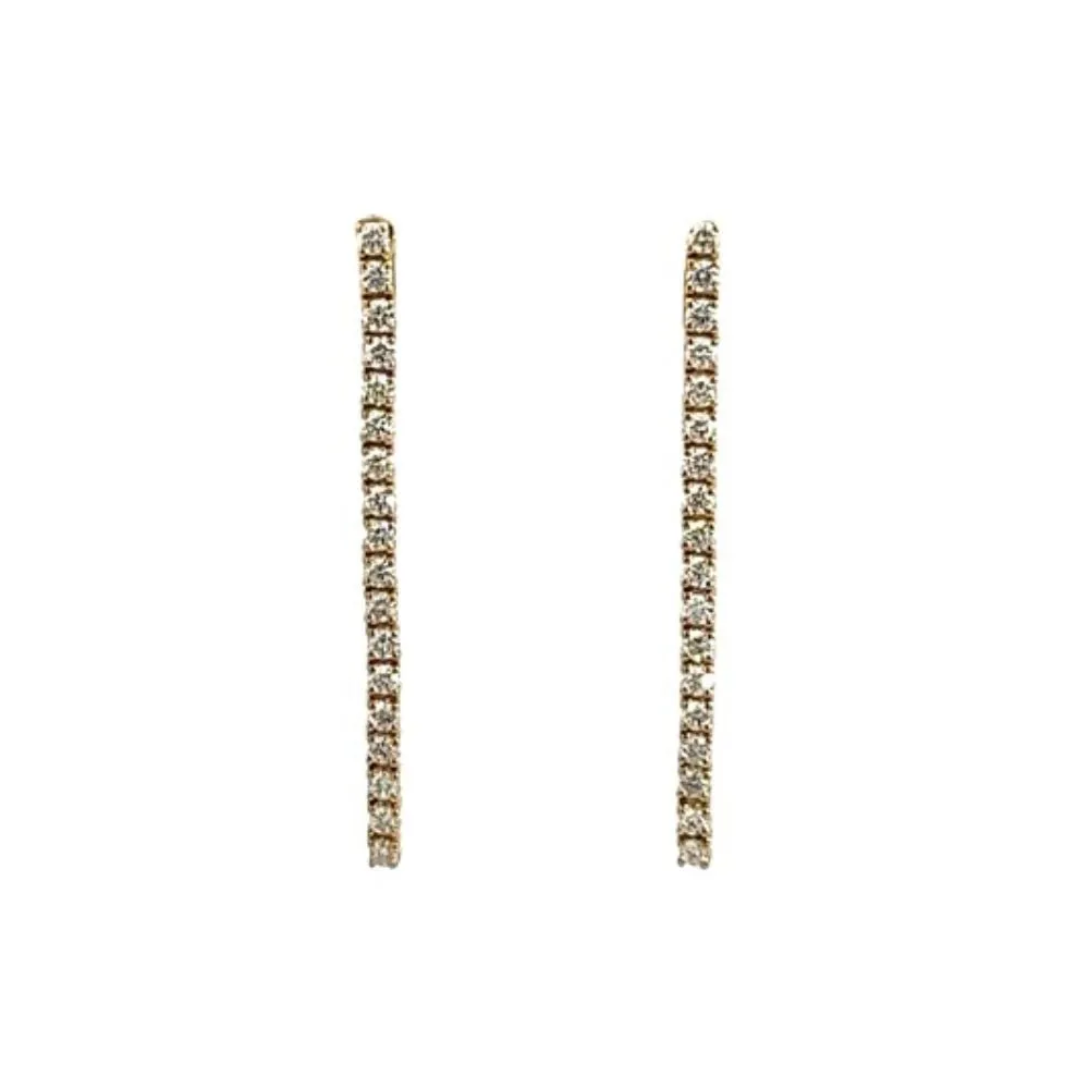 Crivelli Orecchini a cascata in oro giallo e diamanti