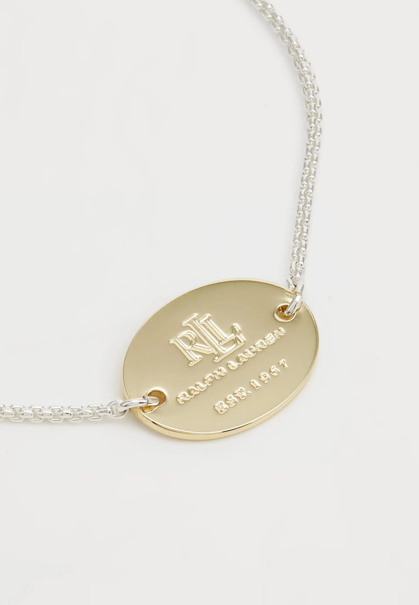 Ralph Lauren Bracciale Con Piastra Ovale Con Logo