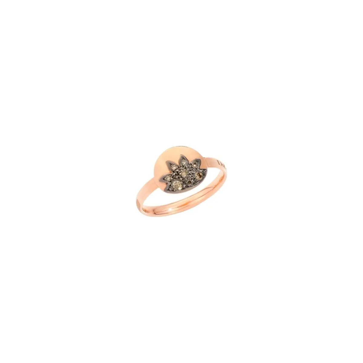 Anello Moon&Sun con Diamanti Brown