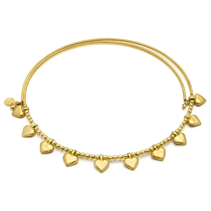 VESTOPAZZO Collana Girocollo Cuori