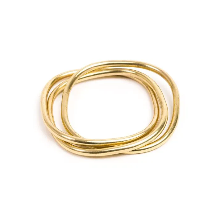 VESTOPAZZO Bracciale Rigido Con Quadrati