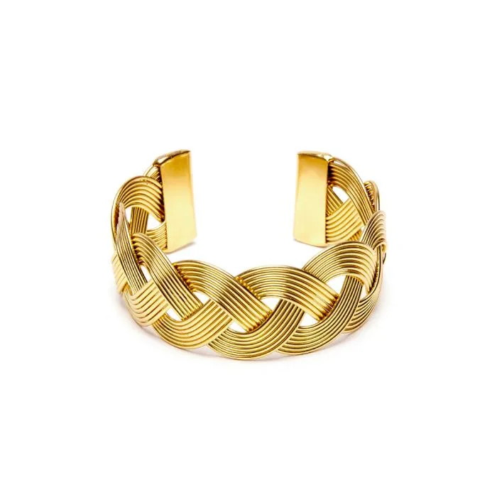 VESTOPAZZO Bracciale Fascia Treccia Grande