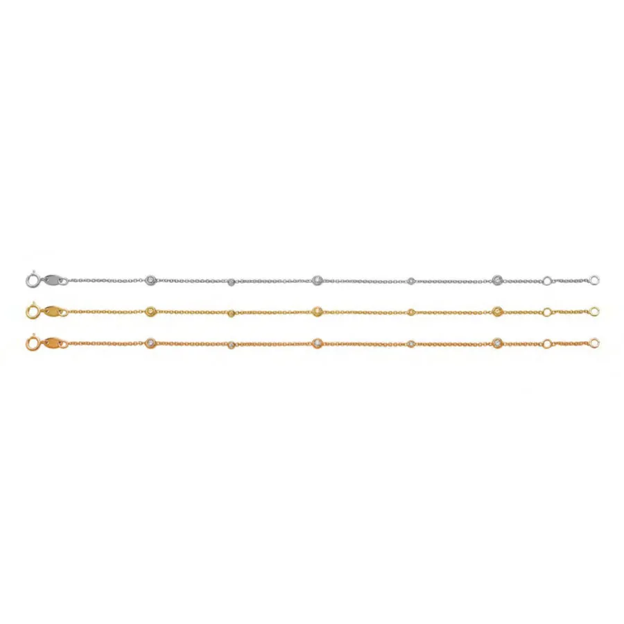 Bracciale Oro Bianco e Diamanti DonnaOro