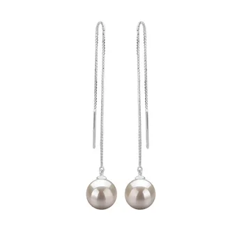 8-9mm di Perle Acqua Dolce Orecchini en Dottie Bianco