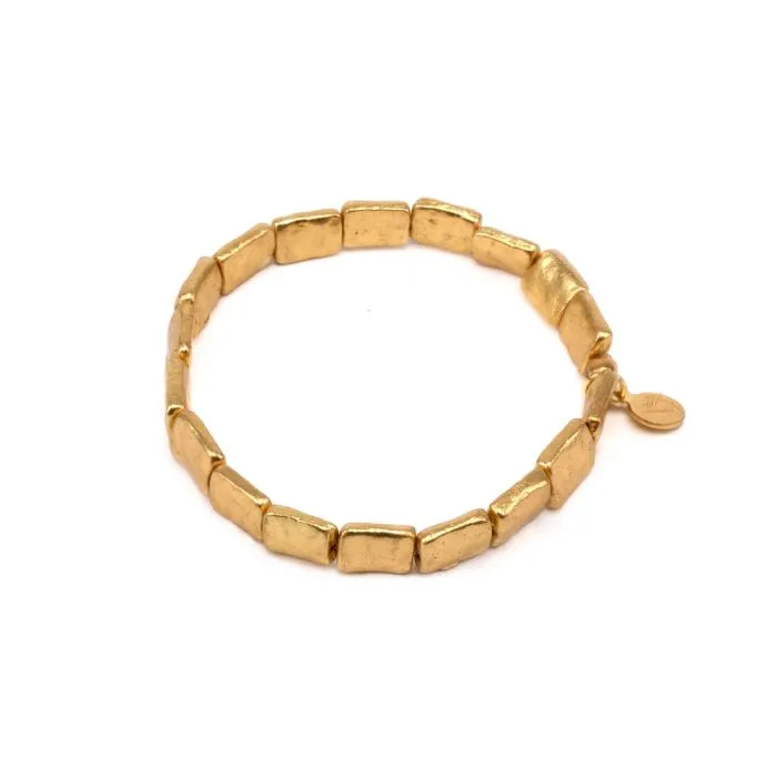 VESTOPAZZO Bracciale Elastico Rettangoli