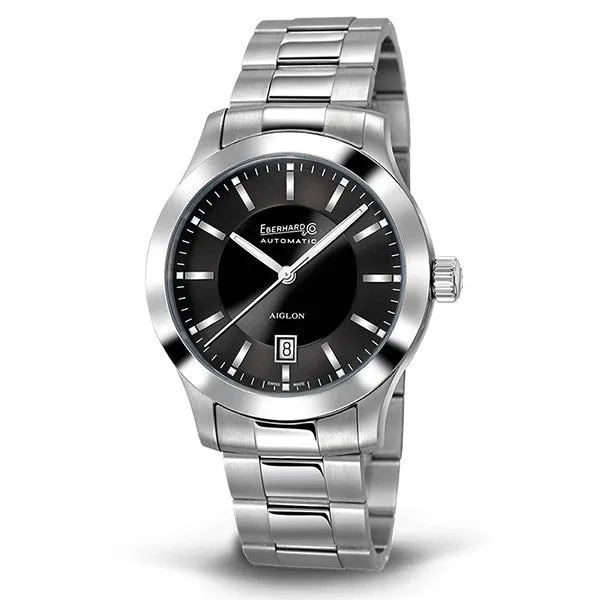 Eberhard Aiglon Grande Taille Meccanico Automatico 41mm Nero 41030