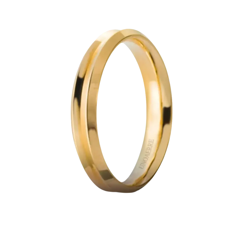 Fede Nuziale Oro Giallo Corona UNOAERRE