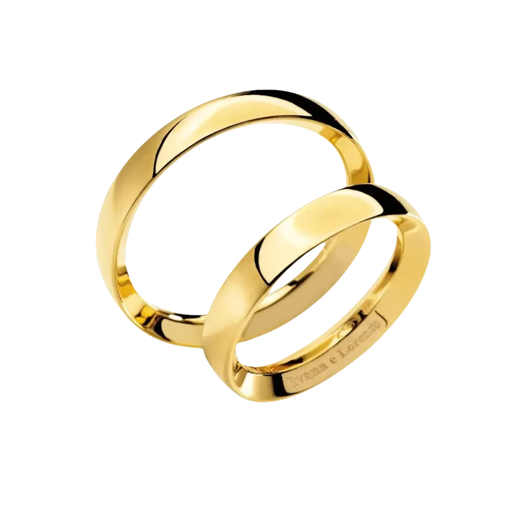 Fede Nuziale Oro Giallo COMETE Ivana e Lorenzo