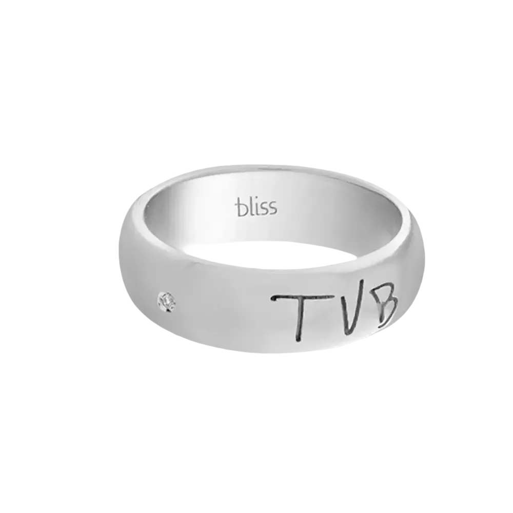 Anello Bliss Ti Voglio Bene in Argento e Diamante