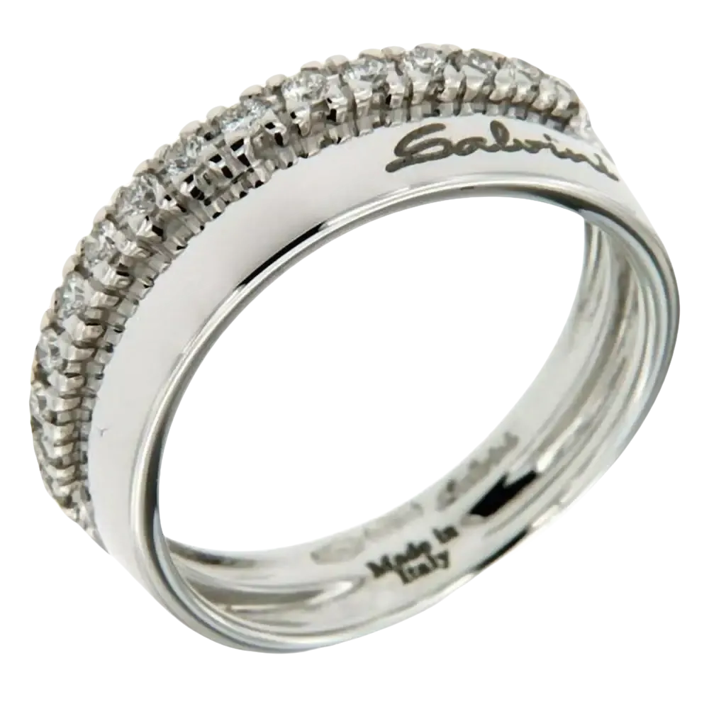 Anello Salvini Emozioni Diamanti Argento