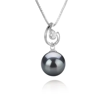 10-11mm Di Tahiti Pendente en Femke Nero