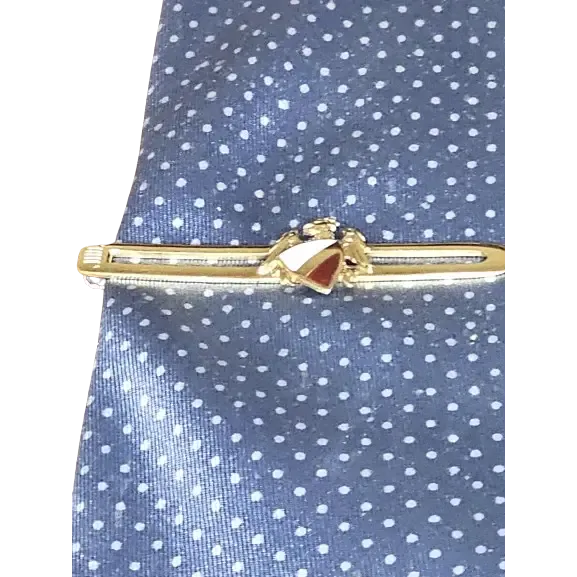 Fermacravatta Oro Giallo e Blasone