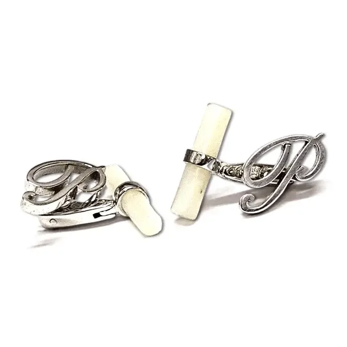 Gemelli Argento Obsigno Lettera P