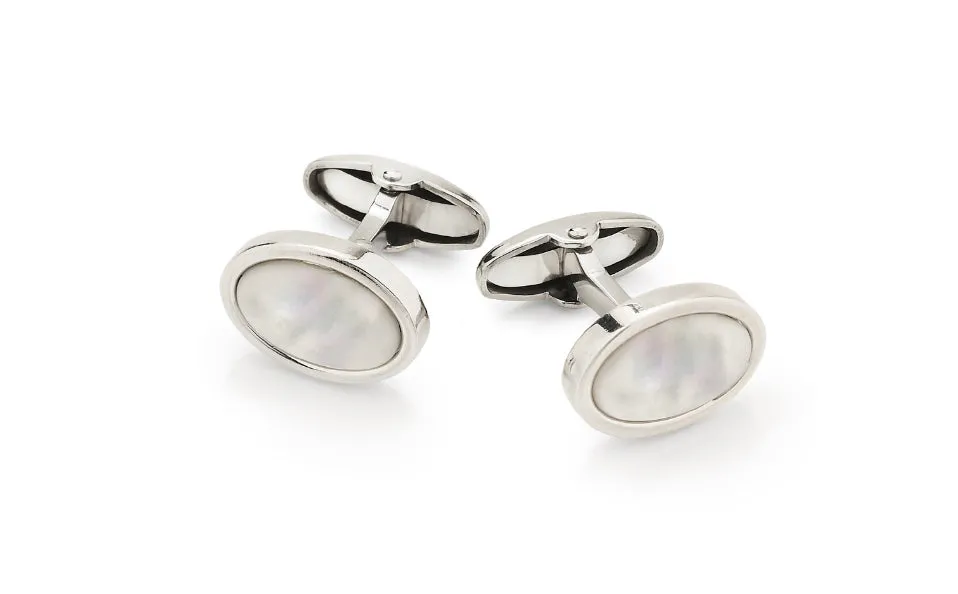 GEMELLI UNOAERRE OVALI ARGENTO MADREPERLA 000FFG0260000