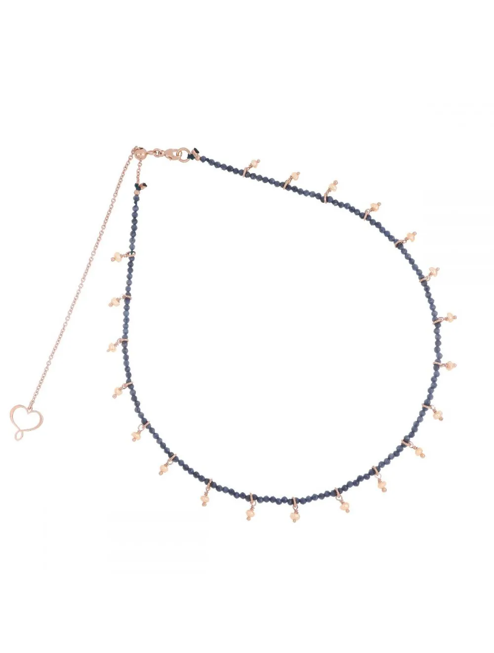 Girocollo chocker Zaffiro e Perla