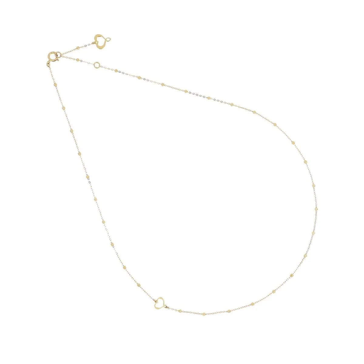 GIROCOLLO 18KT CUORE MAMAN CORTO GIALLO gcpdm1msa