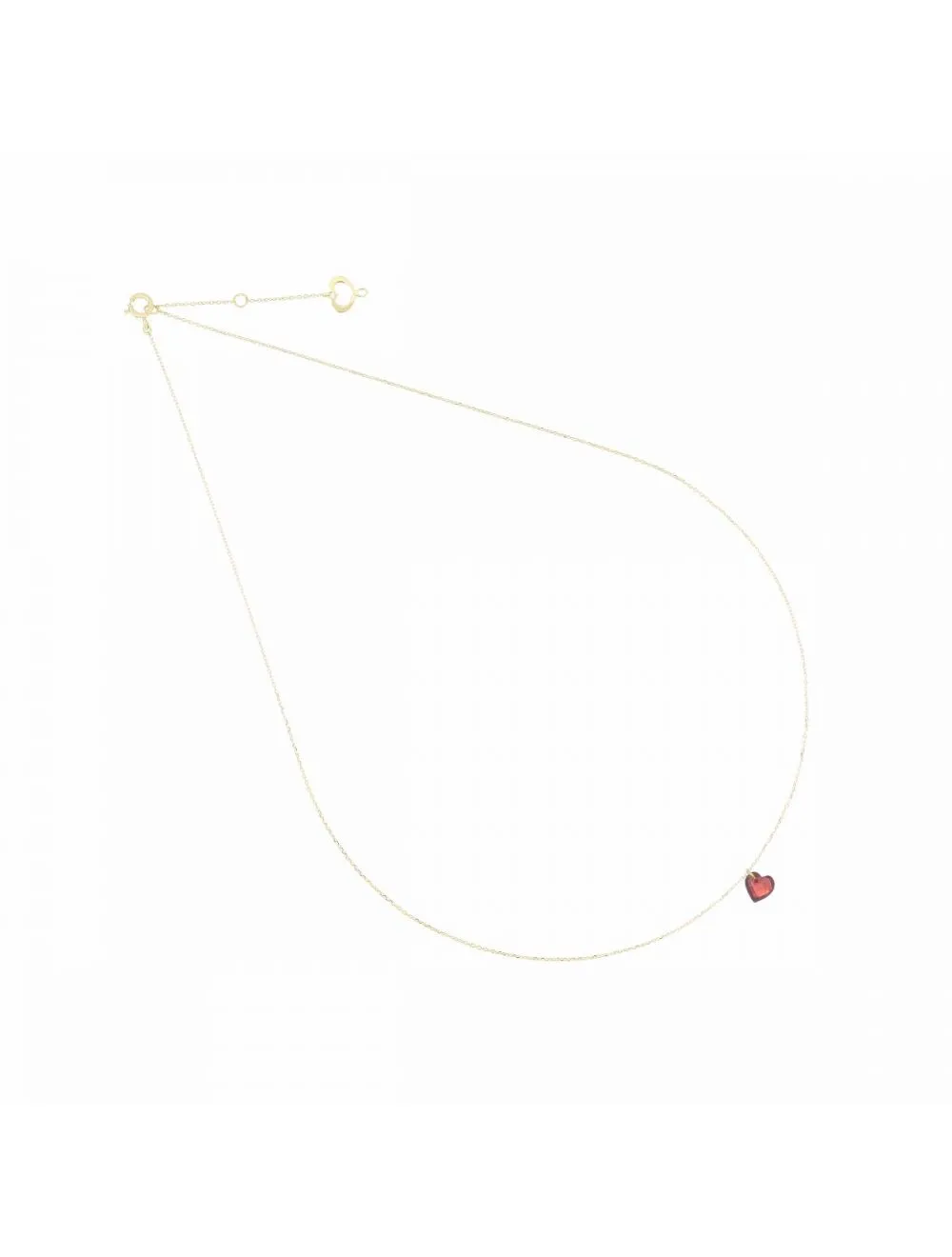 GIROCOLLO 18KT CUORE ROSSO gcpdm1mss