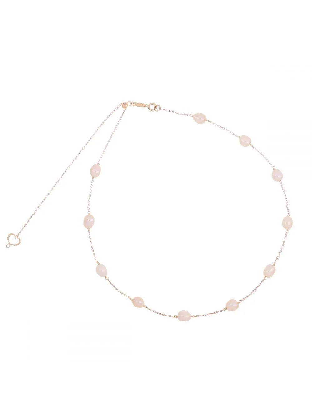 GIROCOLLO 18KT MAMAN ET SOPHIE PERLE ROSA ghper11