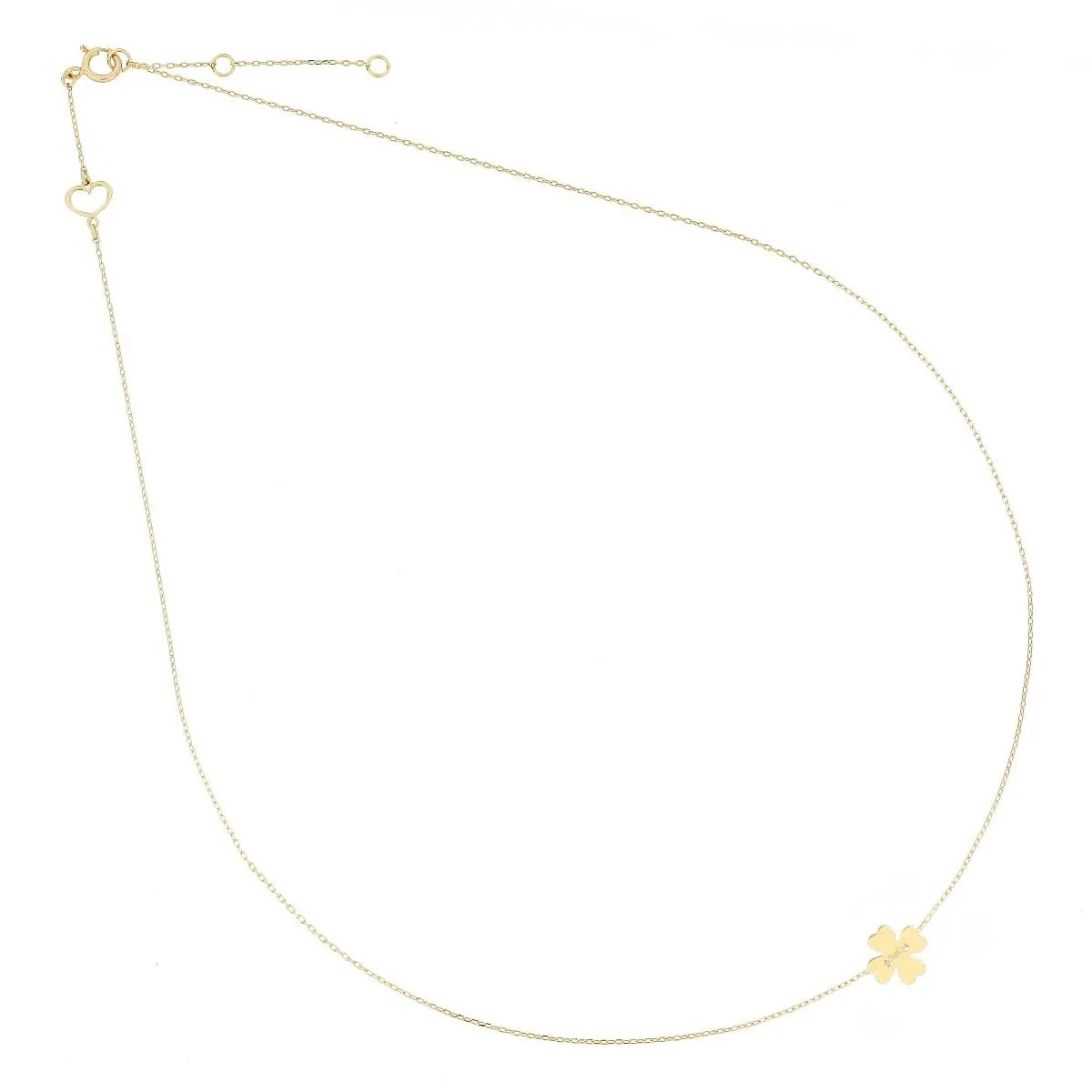 GIROCOLLO MAMAN SOPHIE 18KT QUADRIFOGLIO PETIT gcpdm9