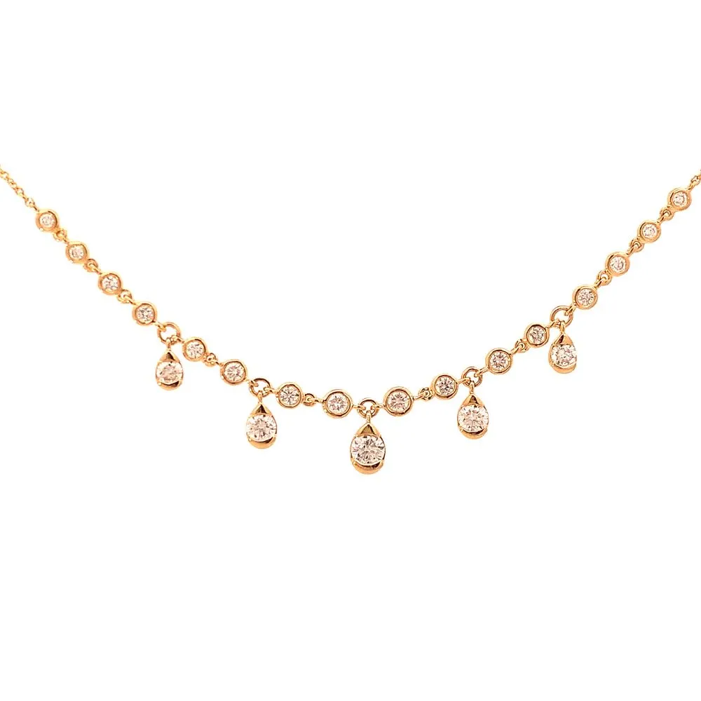 Crivelli Girocollo fantasia in oro giallo e diamanti