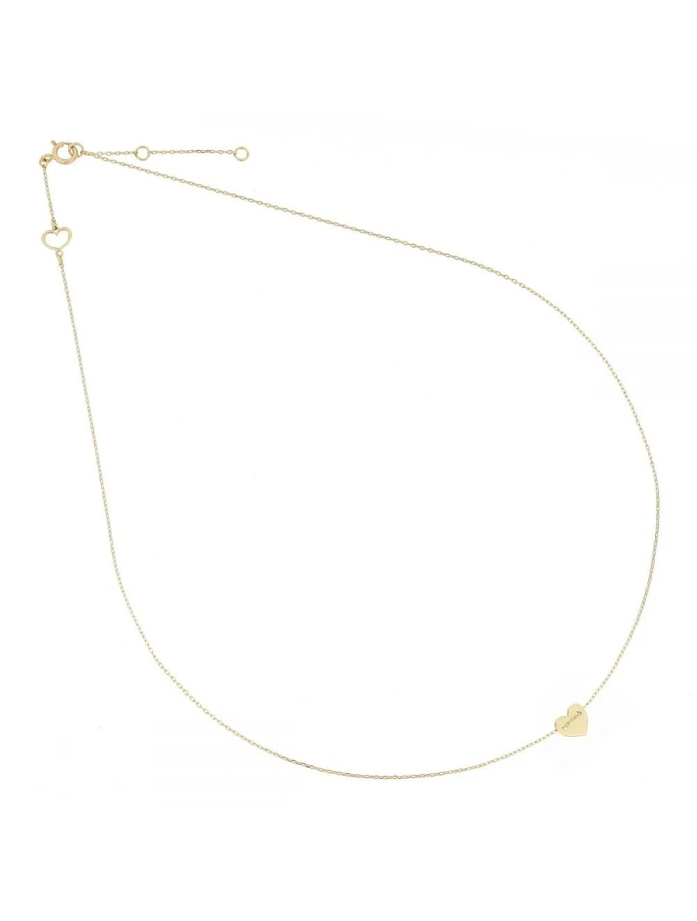 GIROCOLLO ORO GIALLO MINI CUORE gcpdm2