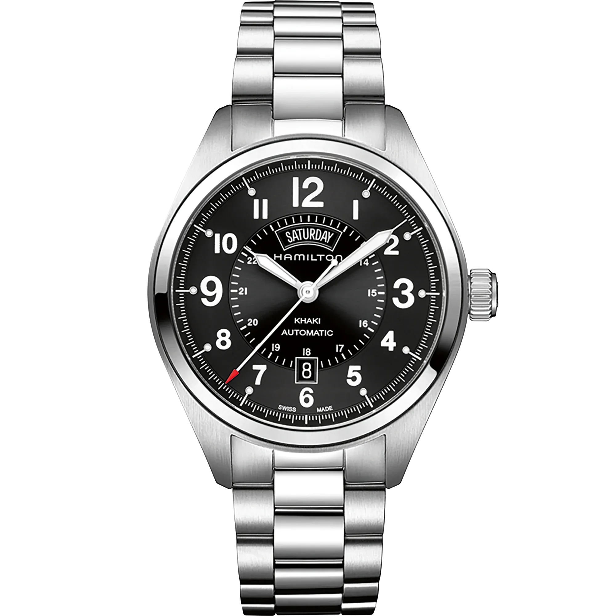 OROLOGIO HAMILTON KHAKI FIELD DAY DATE 42 MM NERO - H70505133