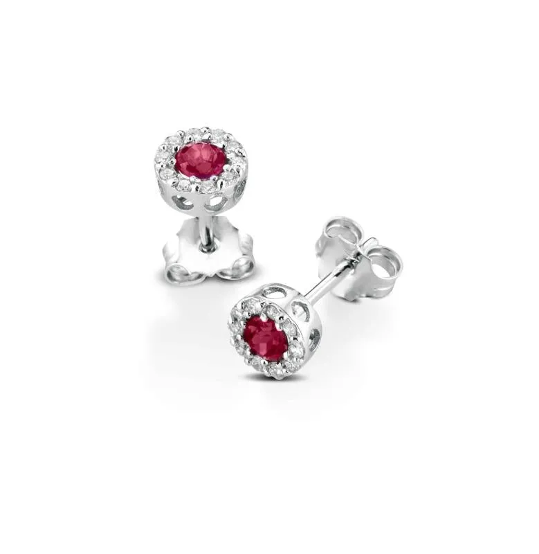 Orecchini Crusado con Rubini - Amalfi