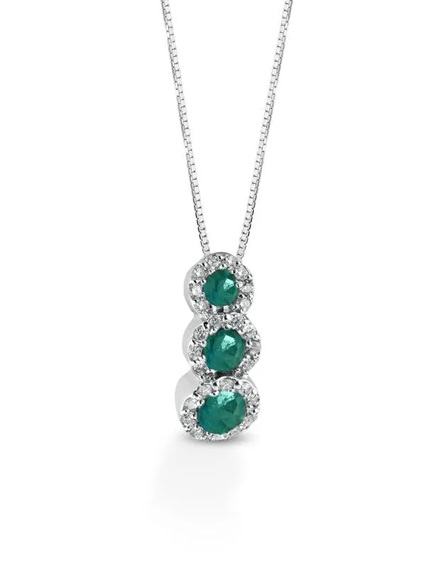 Collana Crusado con Smeraldi - Amalfi - CTAMS.1