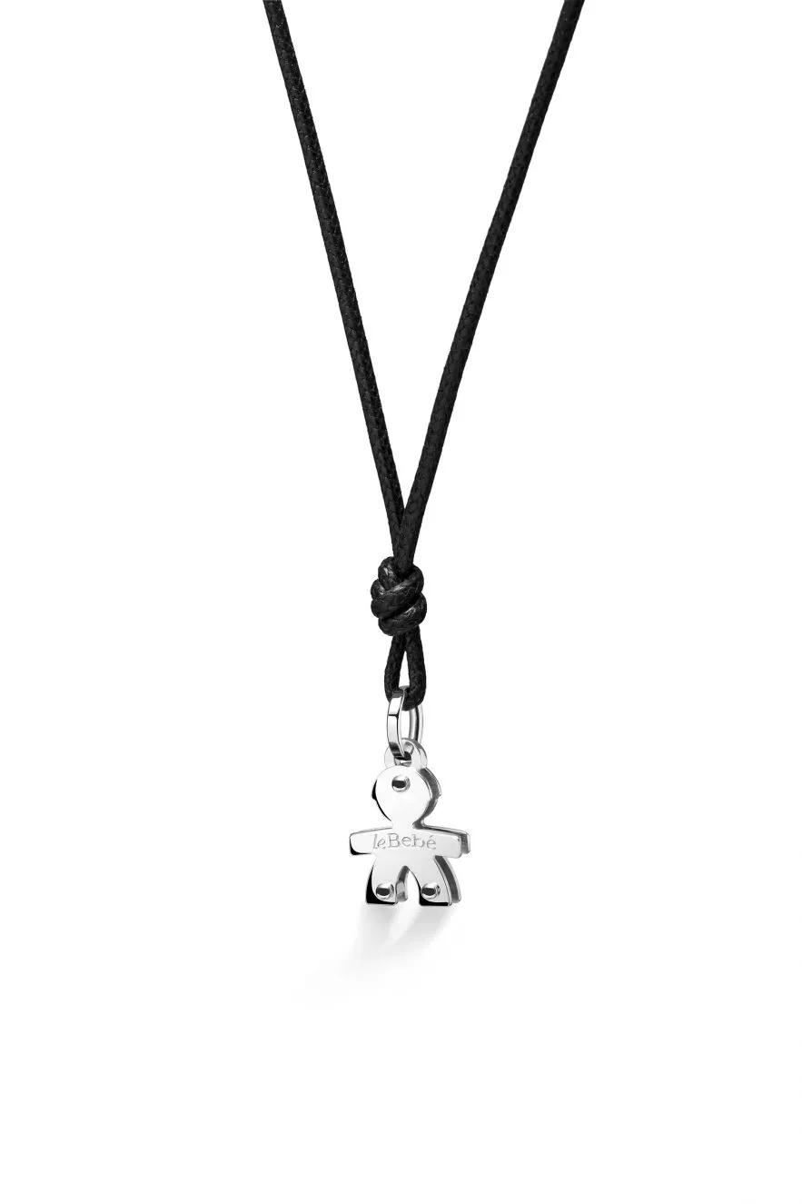 I MINI CIONDOLO BIMBO ORO BIANCO - LBB045-N