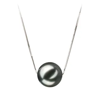 10-11mm Di Tahiti Pendente en Cristina Nero