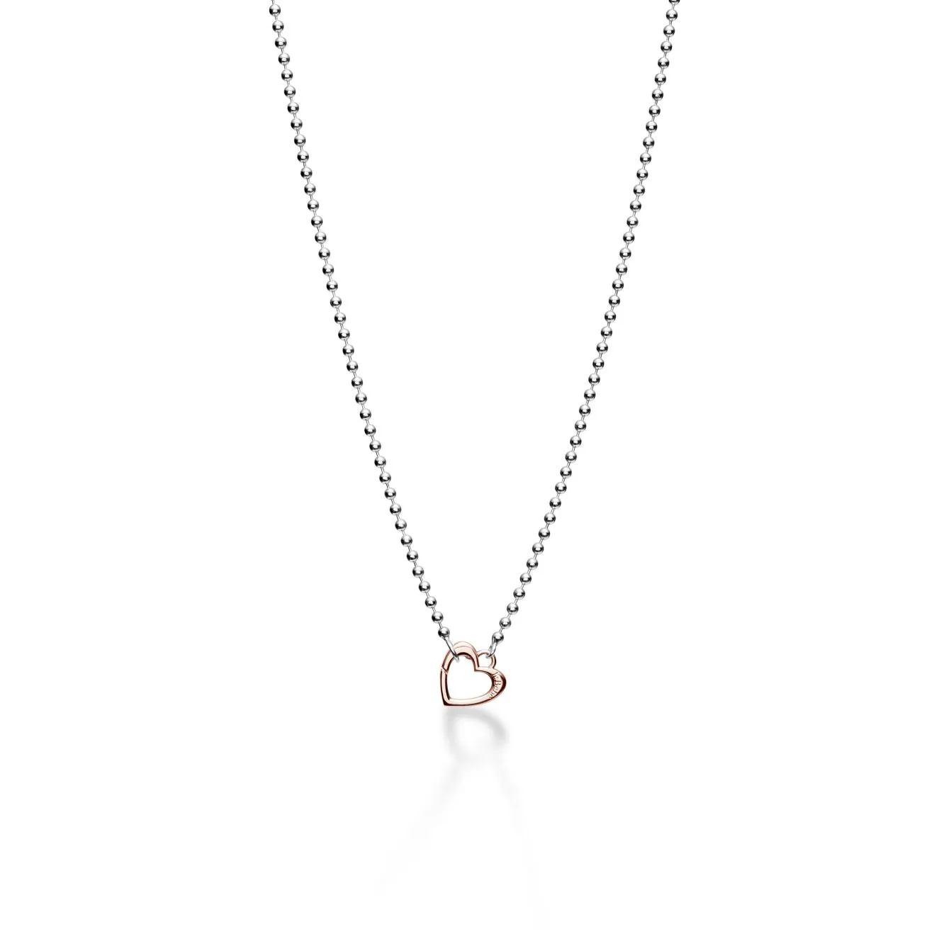 LOCK YOUR LOVE COLLANA ARGENTO E ORO ROSA