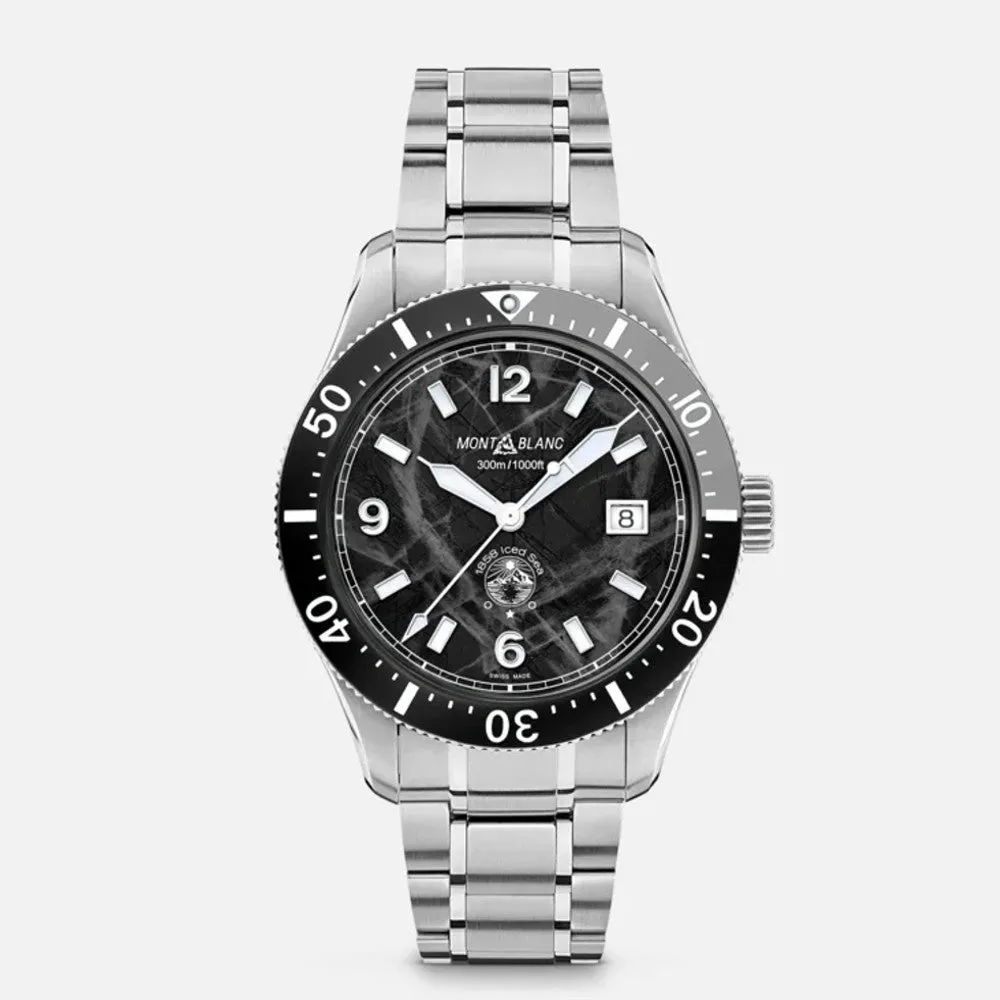 Montblanc Orologio 1858 Ice Sea Automatic Date Black