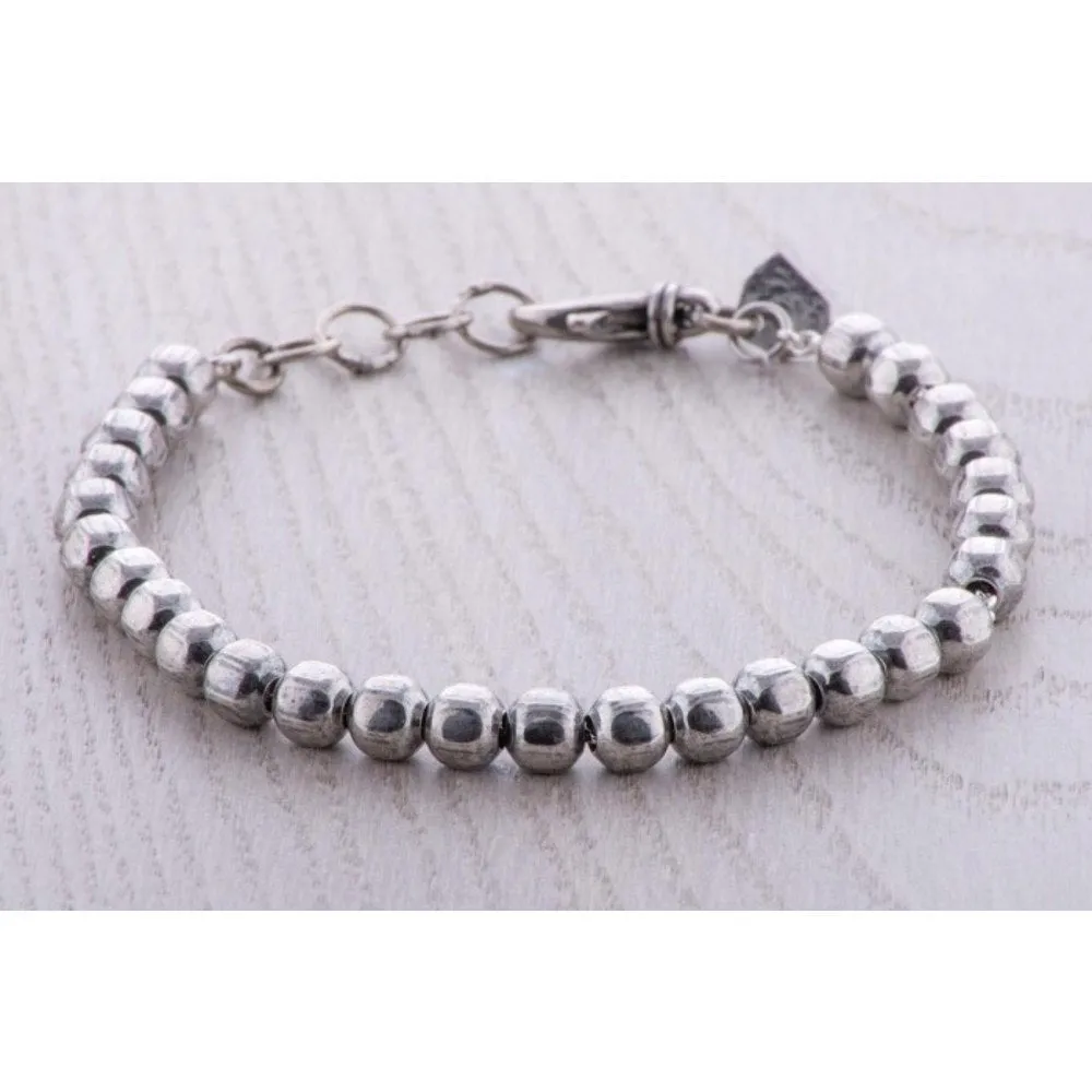 Bracciale Uomo Antracite Argento MERCURIO