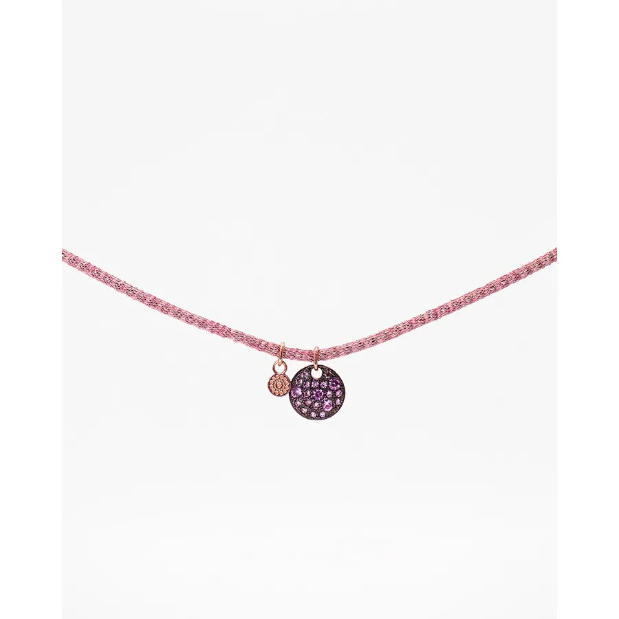 Alisei Collana Shinny metallo Tondo Rosa C135