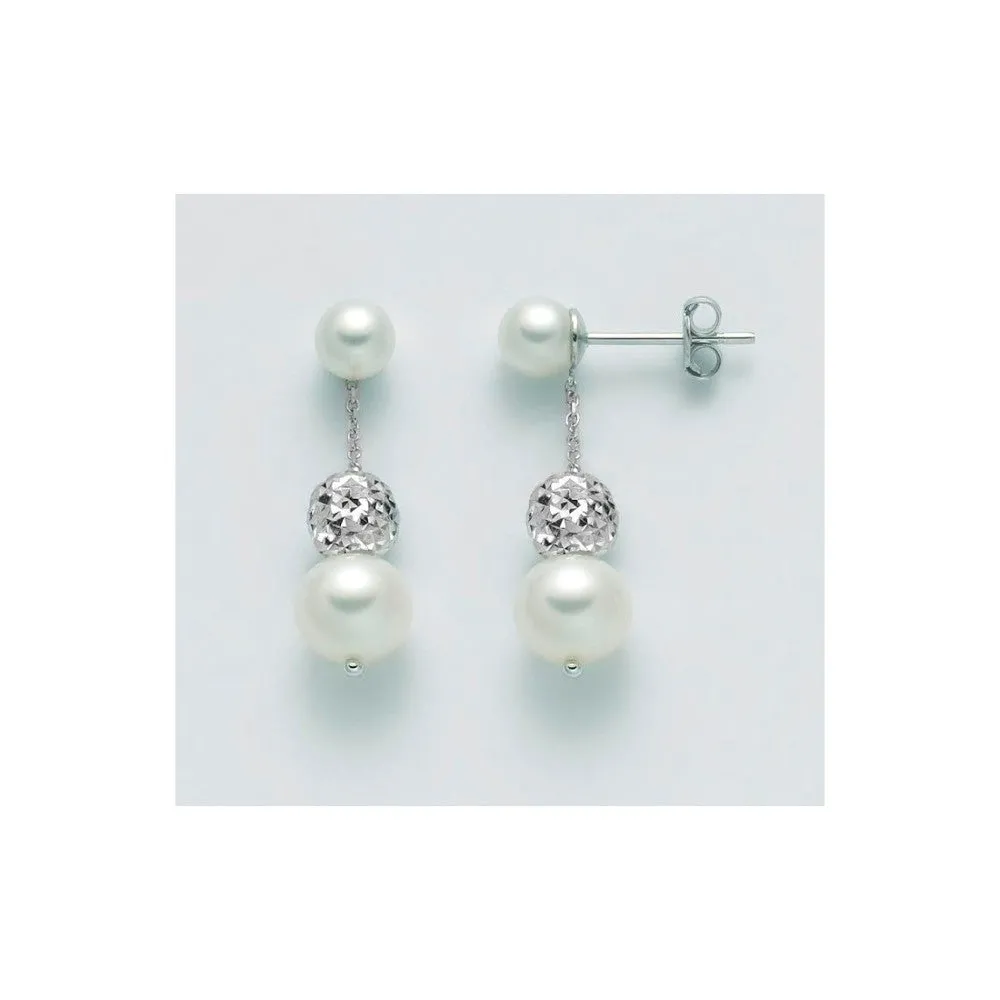 Miluna - Orecchini in oro 18 kt e perle